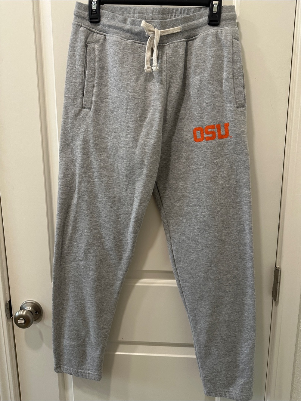 MV Sport Gray Sweatpants with Orange OSU Logo
